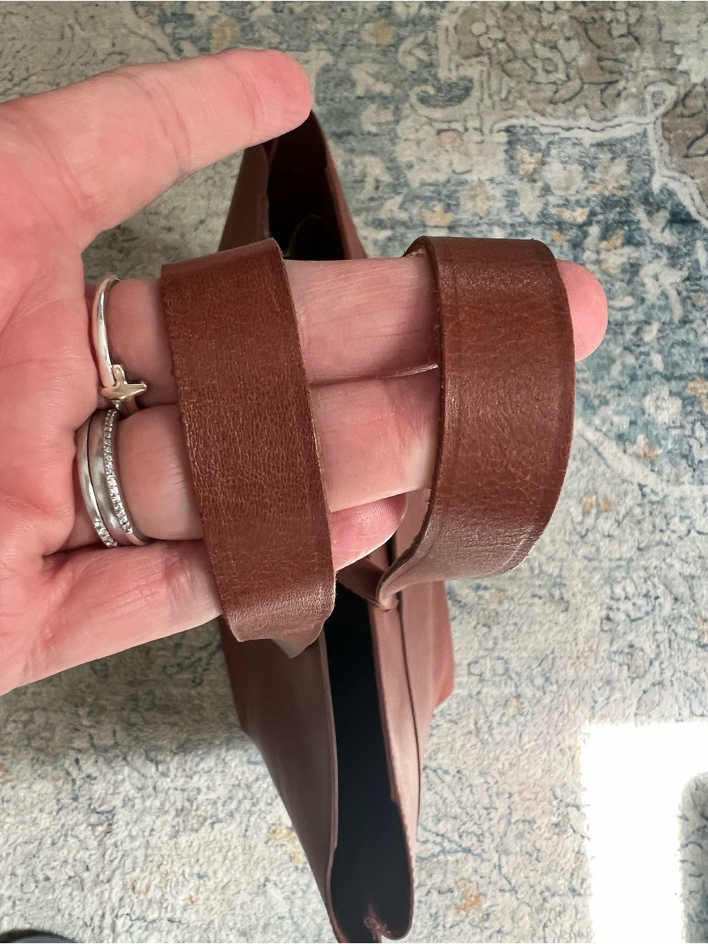 Madewell Brown Leather Tote Bag - Picture 5 of 7